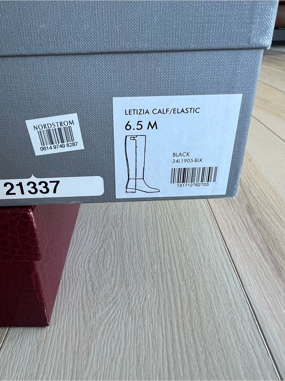 Aquatalia Letizia Calf/Elastic Tall Riding Boot - Black 6.5